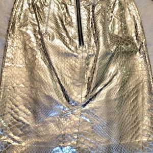 Metallic skirt